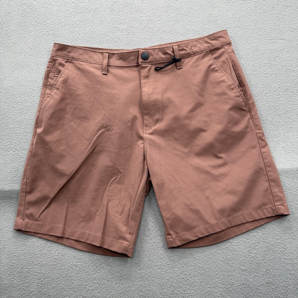 Desert Dunes Shorts Mens 34 Brown Chino Flat Front 7 Inseam Casual Summer‎ Golf